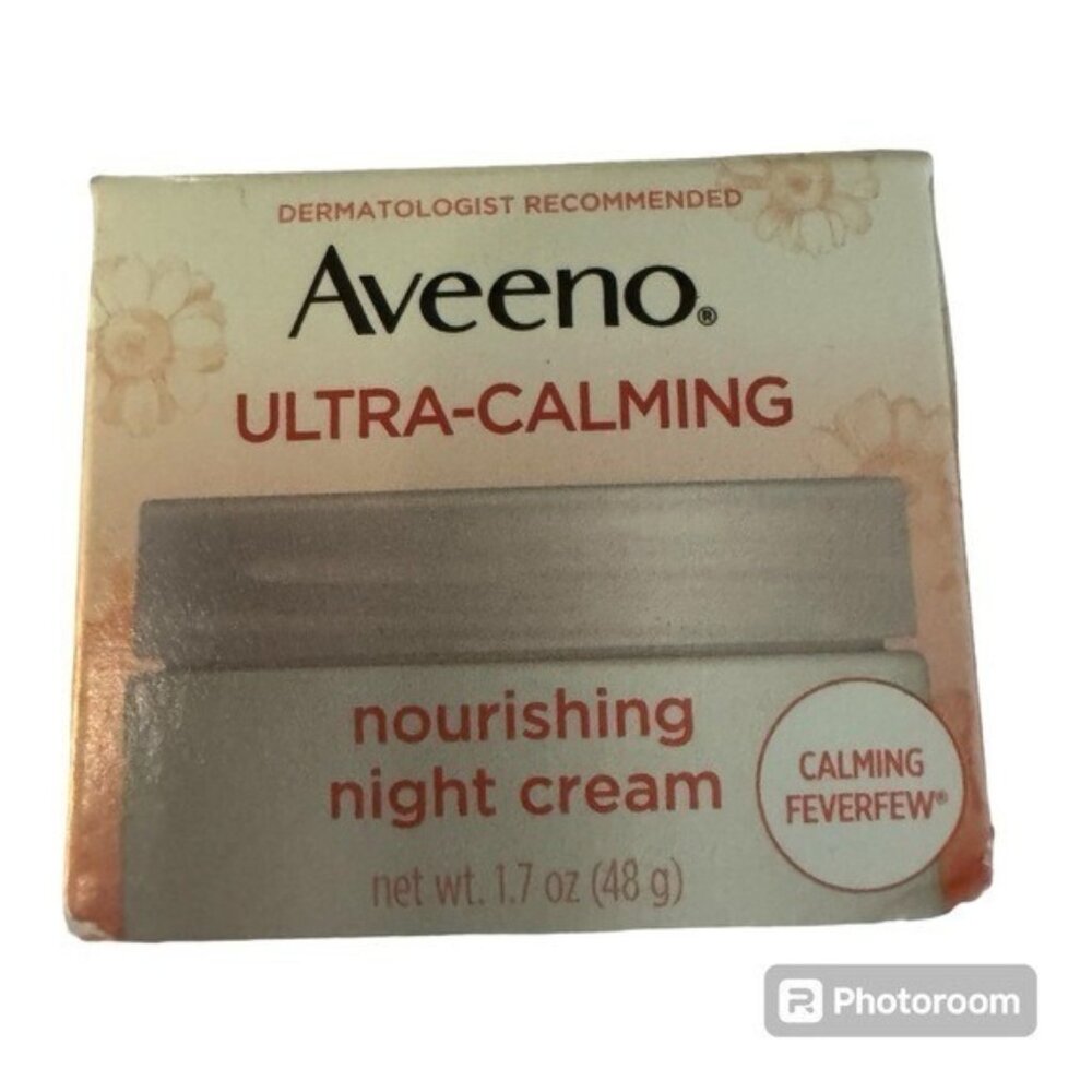 2 x Aveeno Ultra-Calming Feverfew Nourishing Night Cream 1.7 oz